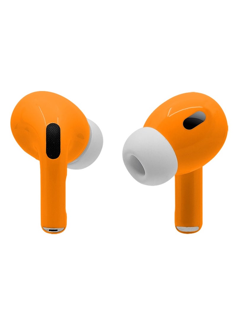 CAVIAR Customized AirPods Pro 3 Case with Automotive-Grade Paint Scratch-Resistant, Shockproof, Durable, Stylish Protective Cover, Personalized Design, Perfect Fit for Airpods Pro 3 Glossy Orange - Image 3