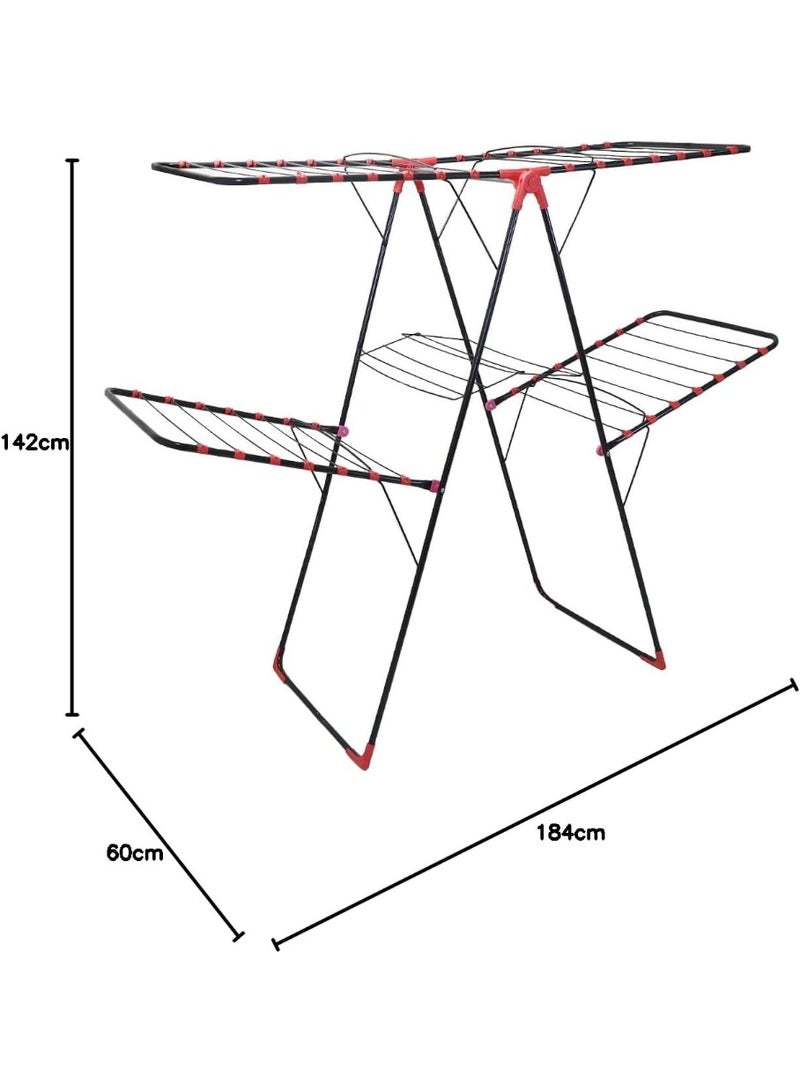 hail Super Clothing Drying Racks Jumpo With Two Layers - Image 2
