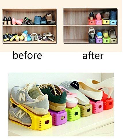 Ladila Shoes Slots Organizer Space Saver Rack Holder Set of 6 - Image 2