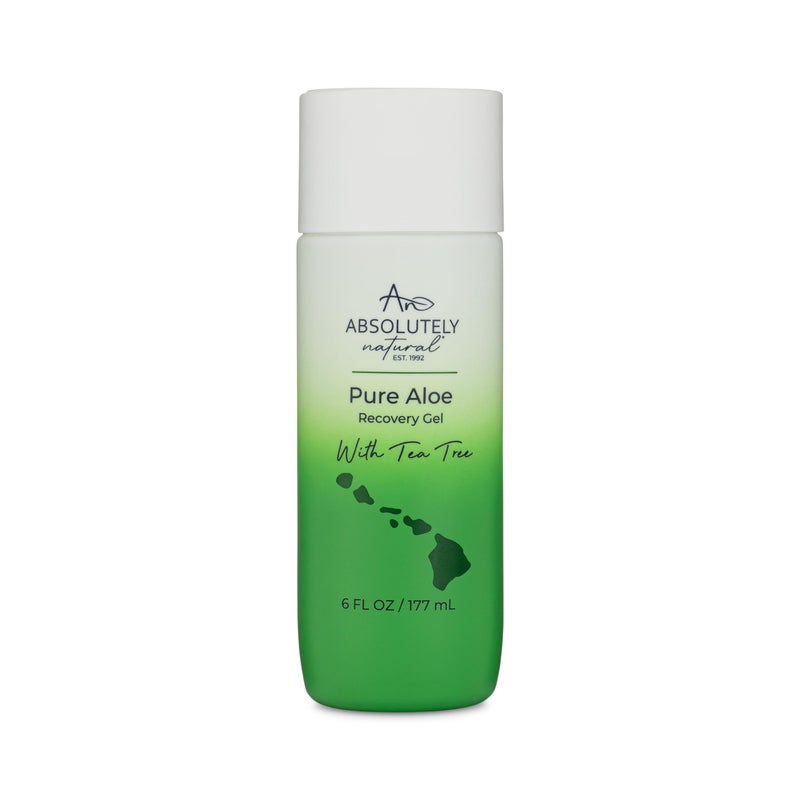 Absolutely Natural طبيعي تمامًا - جل الصبار النقي 100% - لوشن لتخفيف حروق الشمس والطفح الجلدي - عناية شمسية متميزة مع فيتامين E والأوكالبتوس - 6 أونصات - Image 1