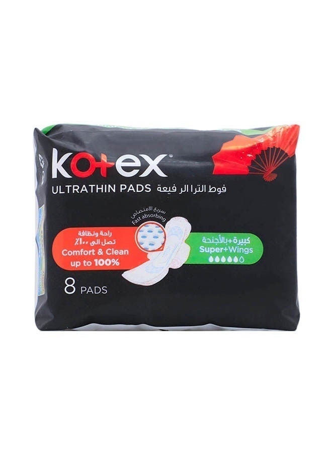 Kotex Ultrathin Super Pad With Wings, 8 Pcs