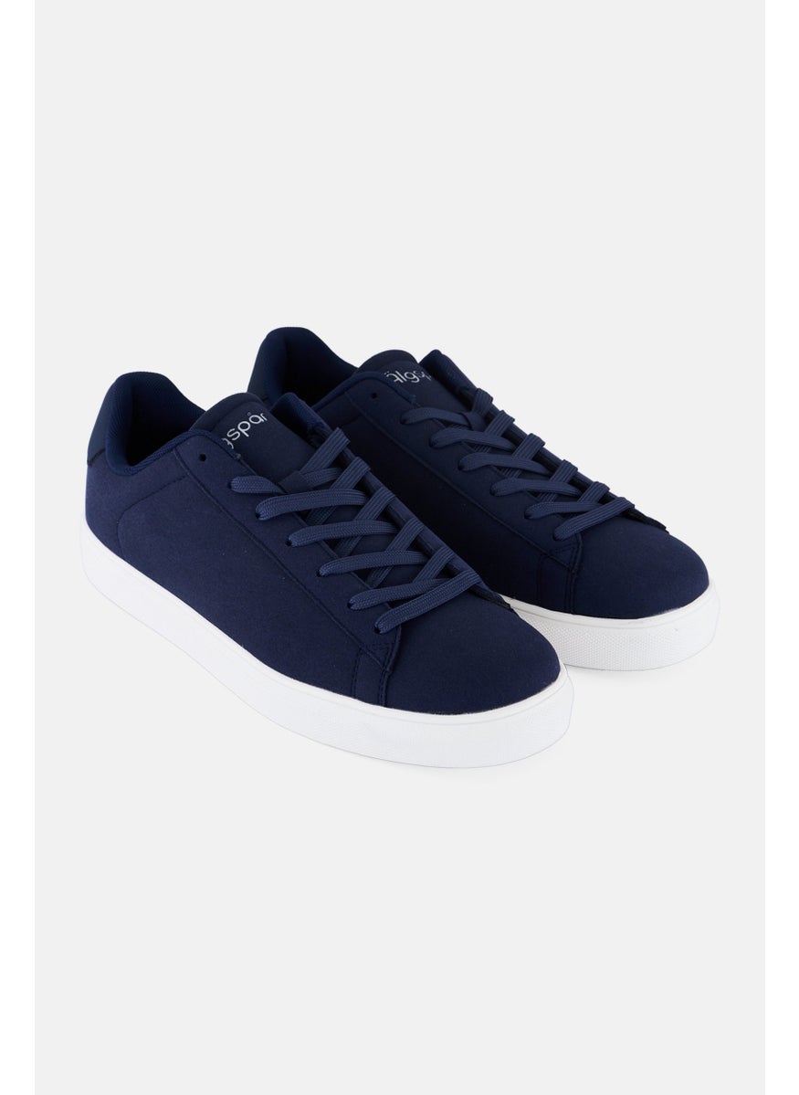 Algspar Men Lace Up Casual Shoes, Navy  - Image 1