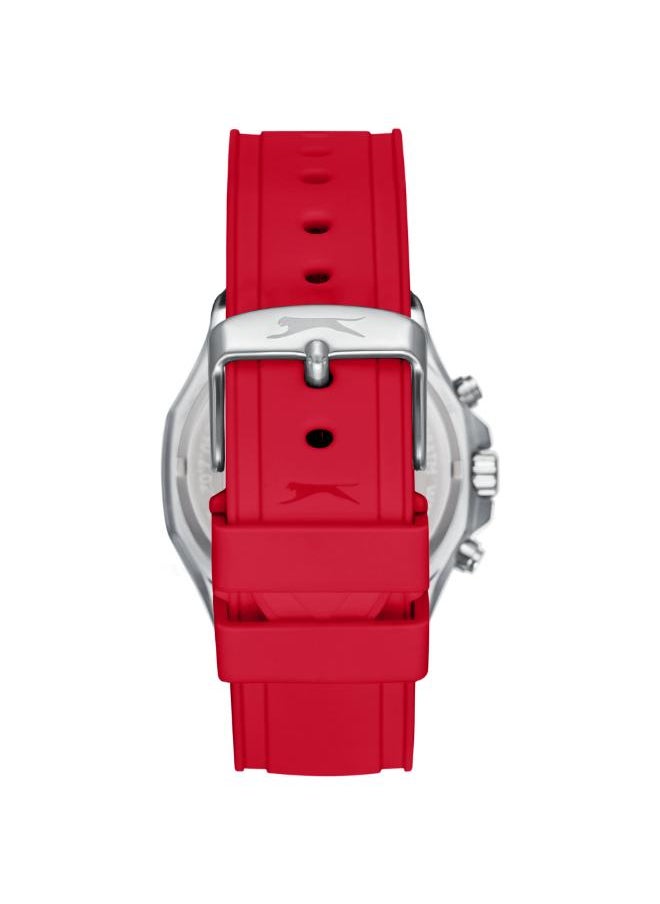 Slazenger SLAZENGER SL.9.2390.2.08 Men's Multi Function Display Watch & Silicone Strap Red  - Image 4