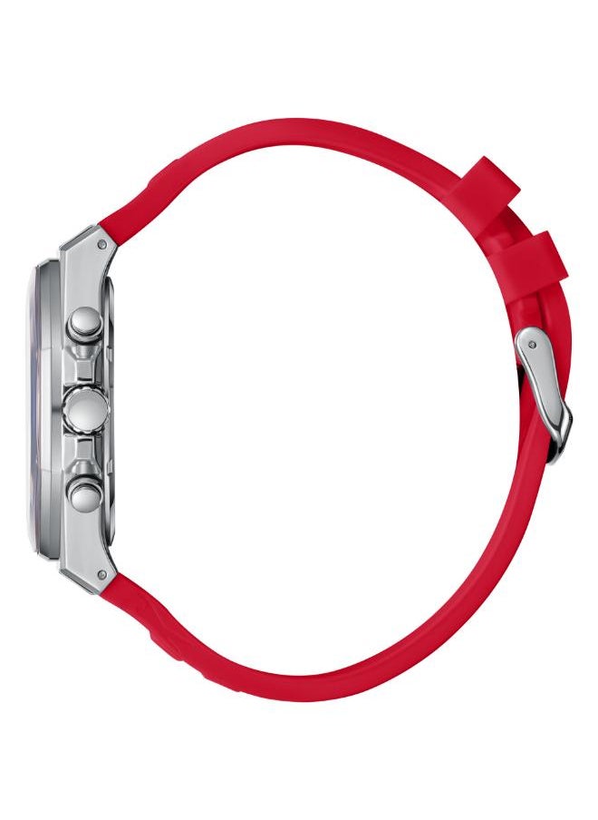 Slazenger SLAZENGER SL.9.2390.2.08 Men's Multi Function Display Watch & Silicone Strap Red  - Image 3
