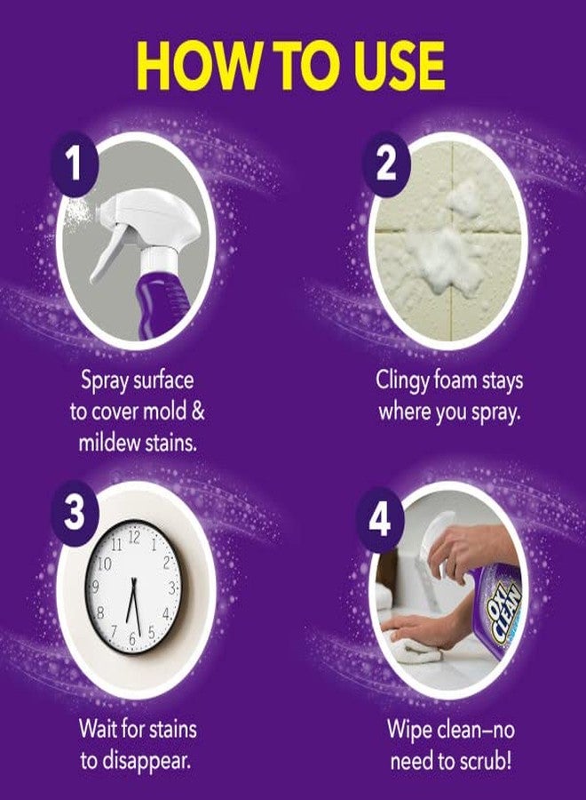 Oxiclean أوكسي كلين مع مبيض، مزيل بقع الحمام 30 أونصة (عبوة من 2) - Image 5