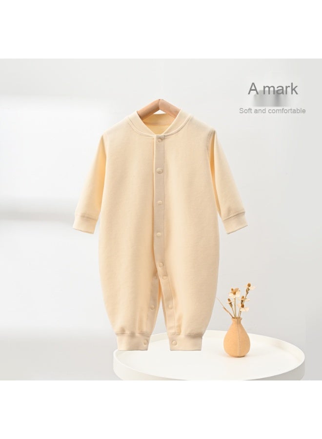 Baby Autumn Winter Plush Cotton Jumpsuit - 100% Cotton Romper