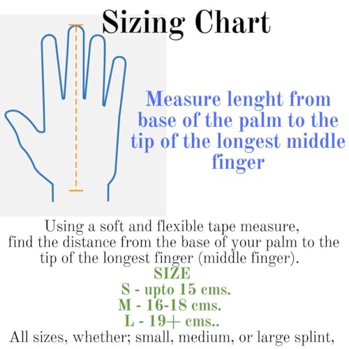 WITSOUL Boxer Finger Splint - Supports Pinky, Ring, Middle Metacarpals and Knuckles - Right or Left Both Hand Adjustable Brace (COLOR GREY) (M) - Image 5