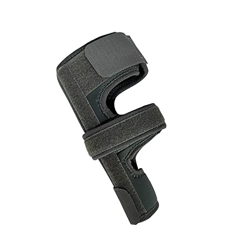 WITSOUL Boxer Finger Splint - Supports Pinky, Ring, Middle Metacarpals and Knuckles - Right or Left Both Hand Adjustable Brace (COLOR GREY) (M) - Image 2