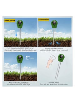 Y&D Soil Moisture Meter, pH Meter 3-in-1 Tester, Moisture, Light, pH, Tool for Garden, Farm, Plant, Outdoor, Indoor, Water Soil, Hygrometer Sensor Gardening, Test Garden  - Image 5