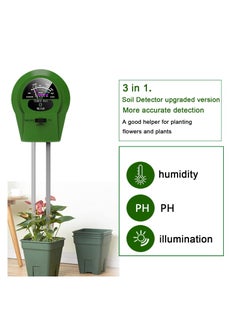 Y&D Soil Moisture Meter, pH Meter 3-in-1 Tester, Moisture, Light, pH, Tool for Garden, Farm, Plant, Outdoor, Indoor, Water Soil, Hygrometer Sensor Gardening, Test Garden  - Image 2