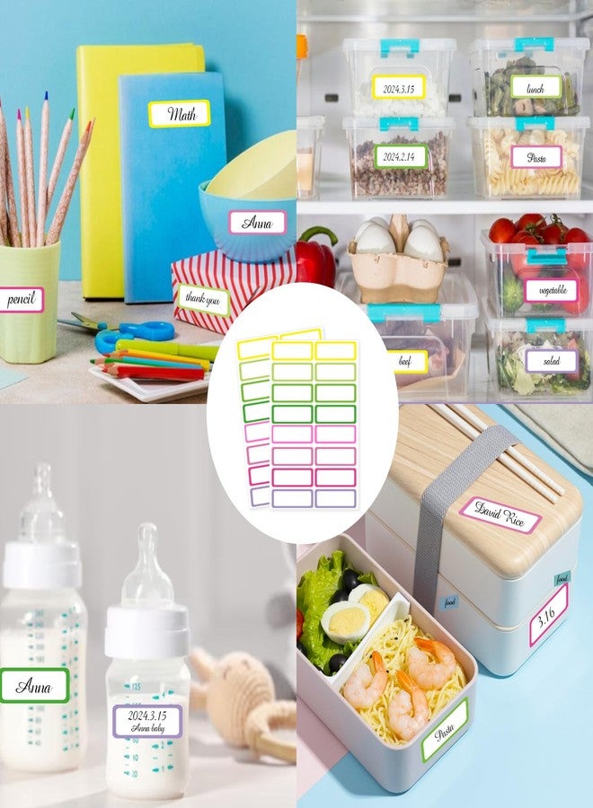 STARLIBOO Removable Labels, Removable Colored Labels Stickers,1x3 Inch Rectangular Stickers, Water/Oil/Tear Resistant for Food Containers/Classroom/Storage (8 Colors, 240 Labels) - Image 4