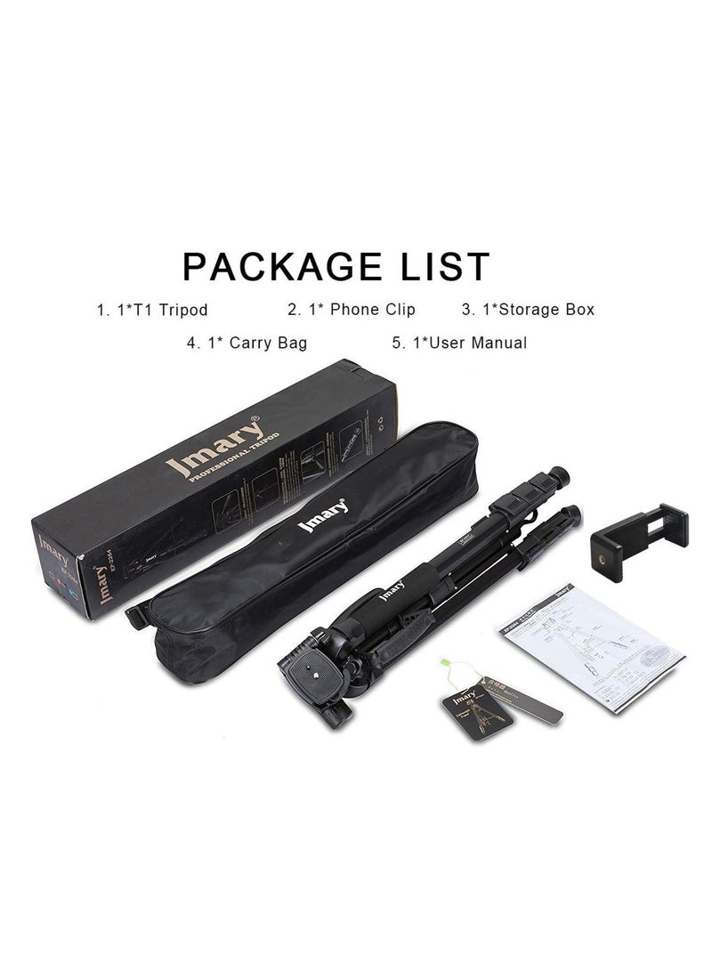 Jmary KP-2264 Professional Aluminium Tripod Monopod for All DSLR Cameras (Black) - Image 4