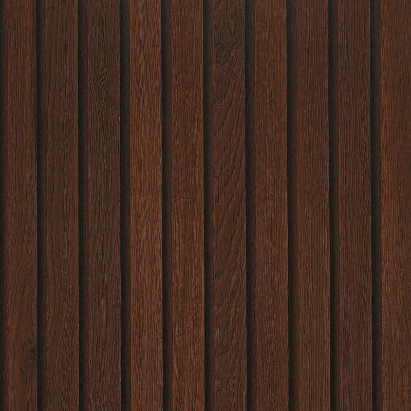FunStick Brown Slats Wood Wallpaper Peel and Stick Removable Walnut Wood Contact Paper for Cabinets Peel and Stick Wood Slat Wall Panel Wallpaper for Bedroom Bathroom Accent Wall Waterproof 158x80