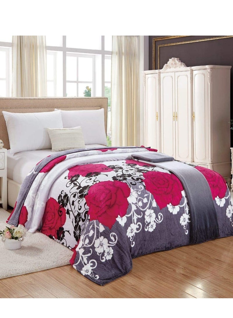 Moon Single Size Throw Blanket All Season Warm Lightweight Super Soft Microfiber Flannel For Couch Bed And Sofa 150x200 CM  - Image 1