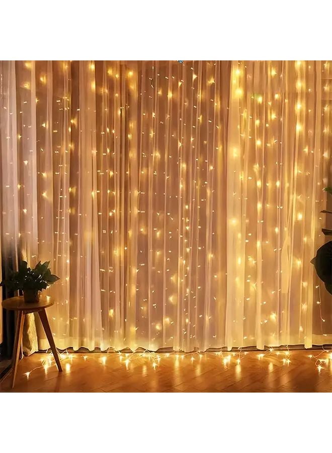 59.06 Inch White LED Curtain Light String For Wedding Christmas Party Decoration - Image 3