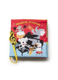 DEMDACO Playing Animal Friends Music Note Primary Hues Children Musical Soft Book Toy  - Image 2