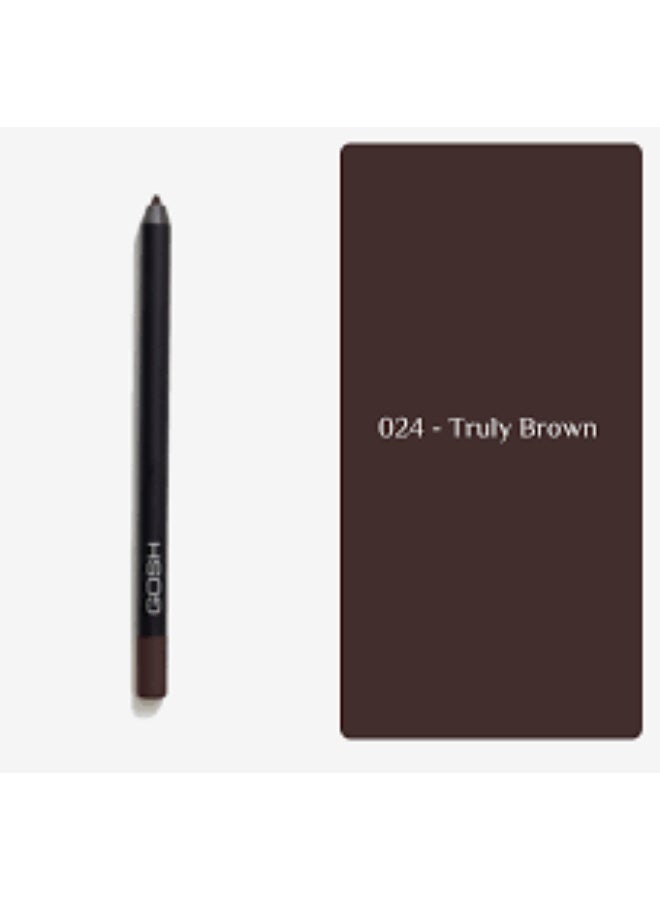 Gosh Velvet Touch Waterproof Eyeliner 024 Truly Brown 1.2g - Image 2