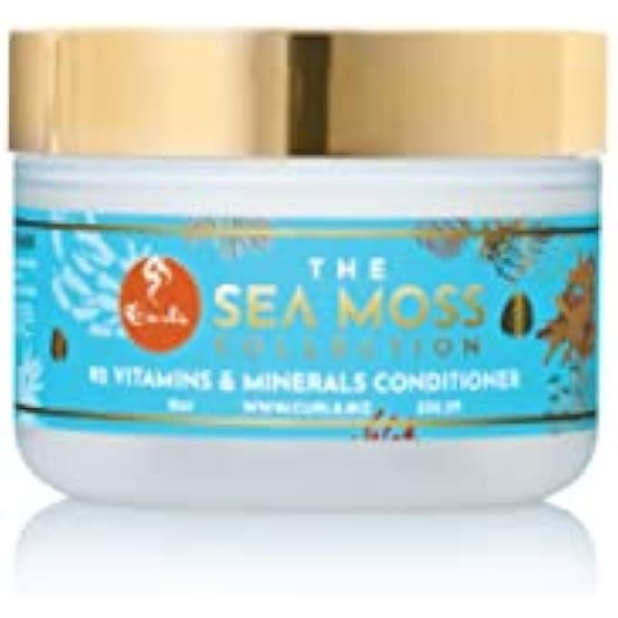 Curls SEA MOSS 92 VITAMINS & MINERALS CONDITIONER - PROMOTES HEALTHY HAIR GROWTH - MAXIMUM HYDRATION - ENCOURAGES PRODUCTION OF SEBUM - FOR ALL CURL TYPES 8OZ - Image 1