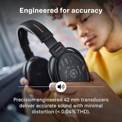 Sennheiser سماعات سنايزر HD 660S2 - سماعات أذن مفتوحة للهاي فاي مع امتداد عميق للباس وأداء صوتي مصقول، سماعات للكمبيوتر، الموسيقى، الألعاب، البودكاست، باللون الأسود الفاخر - Image 4