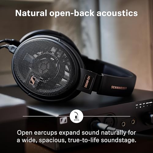 Sennheiser سماعات سنايزر HD 660S2 - سماعات أذن مفتوحة للهاي فاي مع امتداد عميق للباس وأداء صوتي مصقول، سماعات للكمبيوتر، الموسيقى، الألعاب، البودكاست، باللون الأسود الفاخر - Image 3