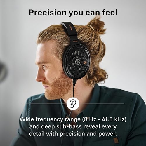 Sennheiser سماعات سنايزر HD 660S2 - سماعات أذن مفتوحة للهاي فاي مع امتداد عميق للباس وأداء صوتي مصقول، سماعات للكمبيوتر، الموسيقى، الألعاب، البودكاست، باللون الأسود الفاخر - Image 2