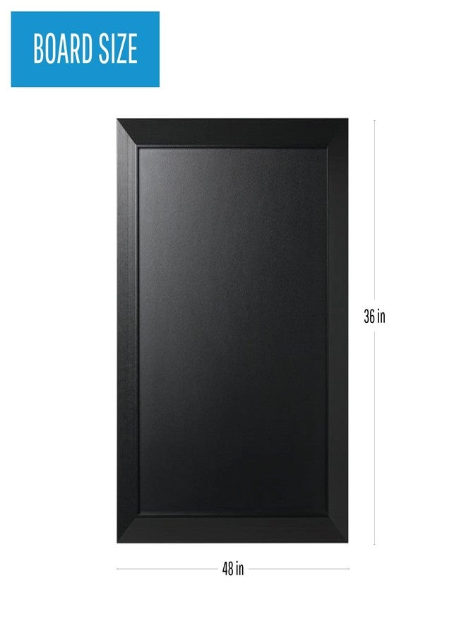 MasterVision Kamashi Easy Clean Chalkboard for Home Wall Decor, 24" x 36", Black Frame - Image 2