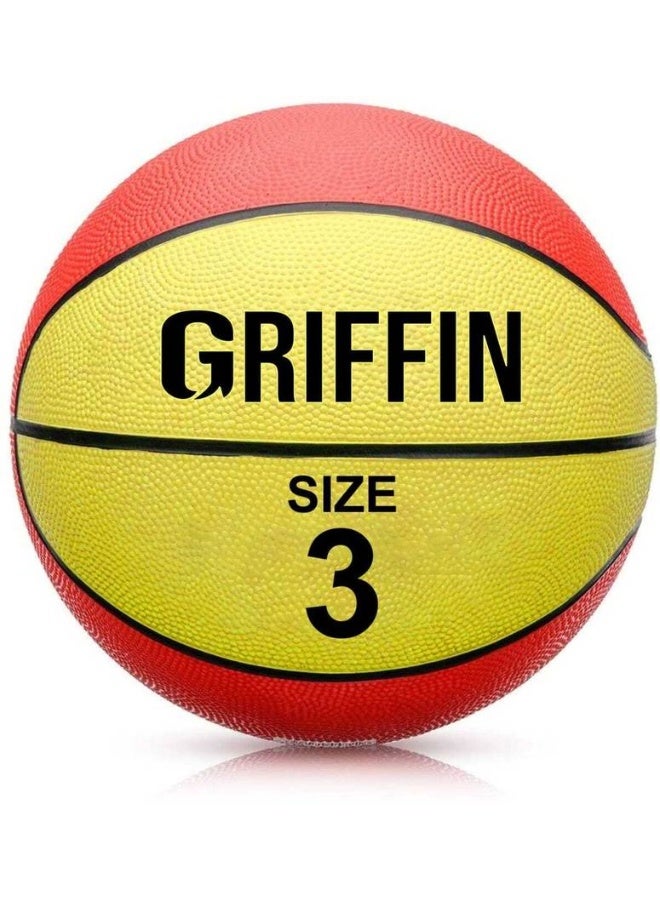 Griffin GRIFFIN Kids Basketball Ring With Net & Basket Ball Size 3 For Boys Mounted Ring 34cm Basketball Ring  (3 Basketball Size) - Image 2