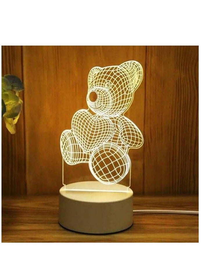 3D LED Lamp - Bedroom Desk Decor Creative Night Light for Kids and Adults - Image 2