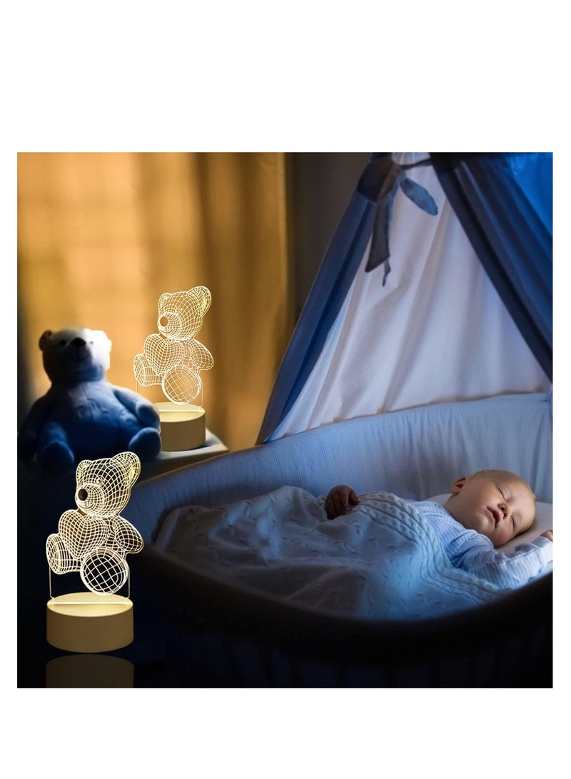 3D LED Lamp - Bedroom Desk Decor Creative Night Light for Kids and Adults - Image 3