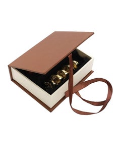 Y&D Wax Sealing Stamps Set 1 Piece Wooden Handle and 5 Pieces Removable Copper Head Vintage Classic Brass Seal Kit with Gift Box Retro Classical Initial Stamp for Cards  - Image 3