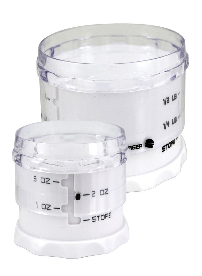 كيتشين أرت طقم مكبس البرجر القابل للتعديل من كيتشن آرت، بلاستيك، قطعتان، أبيض - Image 2