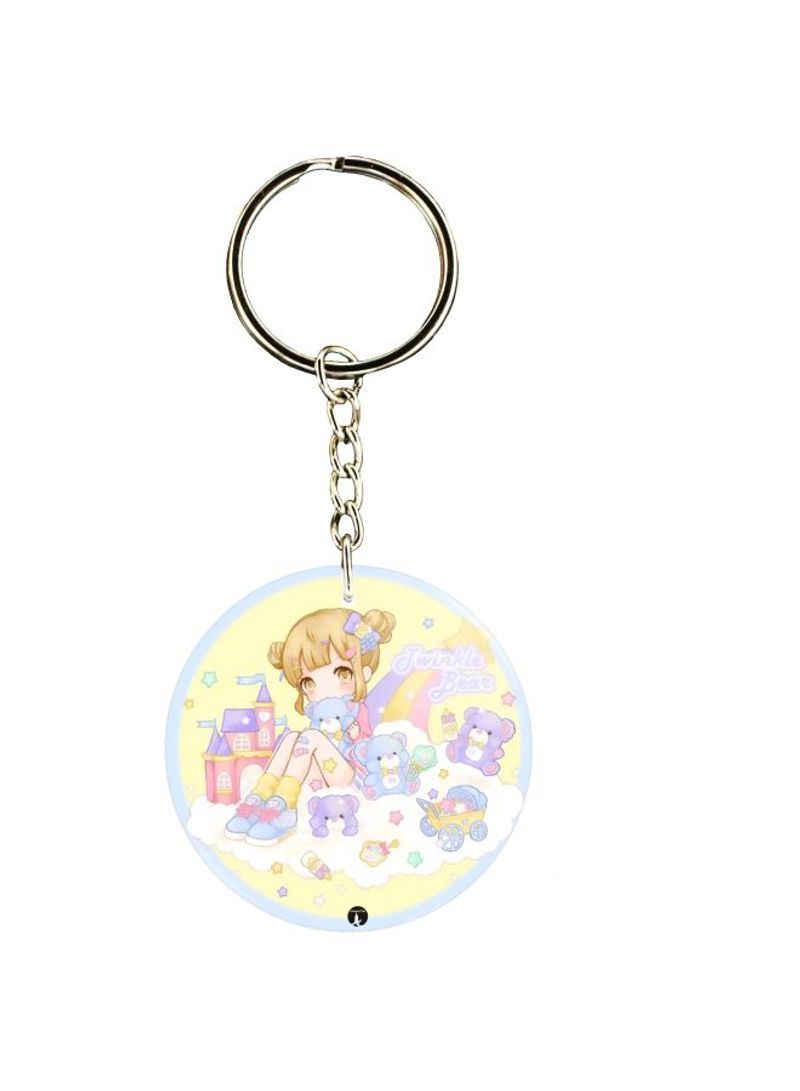 Twinkle Bear Double Sided Keychain