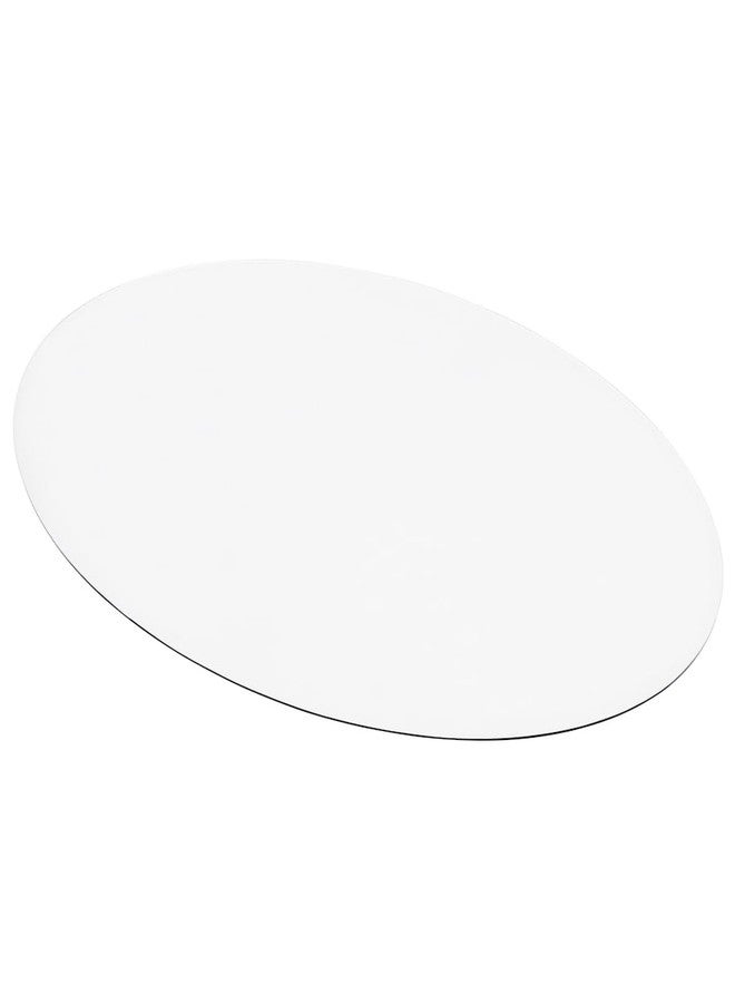 ExactMade - Clear Placemats Set of 2, USA Made, Safe, 13 x 19 Inch Oval, 2mm Thick Ultra Smooth Vinyl, Plastic Table Mat - Image 1