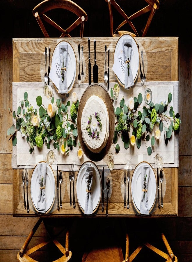 ExactMade - Clear Placemats Set of 2, USA Made, Safe, 13 x 19 Inch Oval, 2mm Thick Ultra Smooth Vinyl, Plastic Table Mat - Image 4
