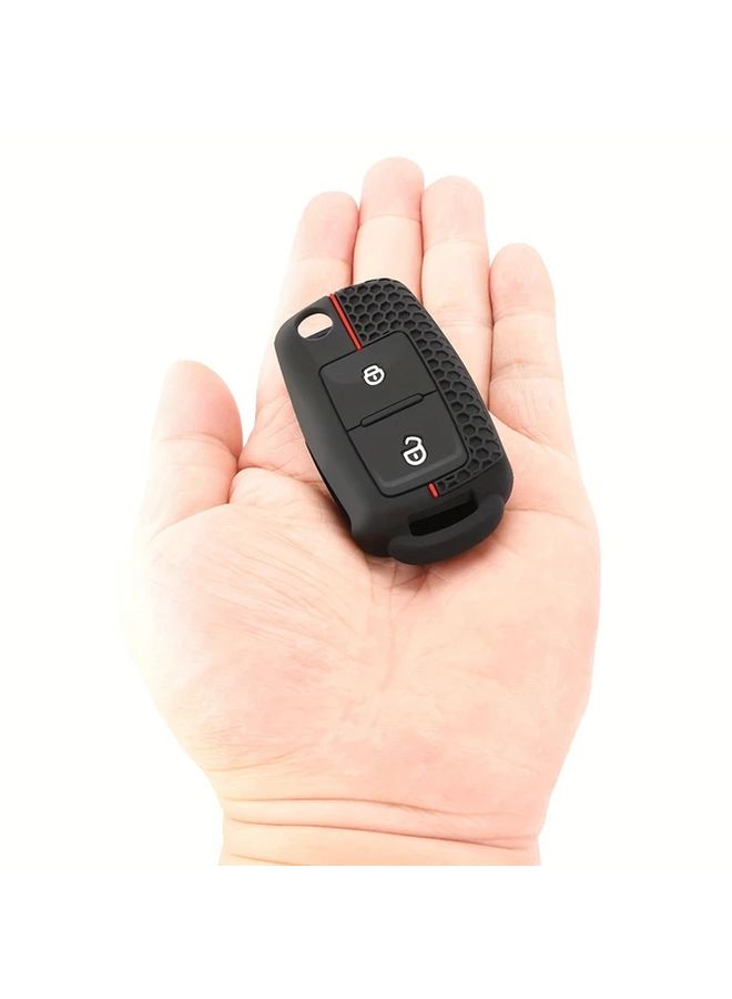 Black Silicone Car Key Cover Protector Compatible With Select Models - Image 3