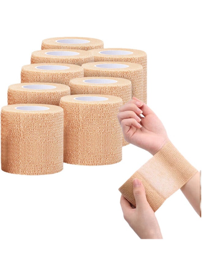 Chidong Elastic Self-Adhesive Bandage For Hand Protection, Boxing, Leg Binding, Hand And Foot Ankle Support, Sports Elastic Bandage, 9 Rolls, 5Cm X 4.5M - Image 1