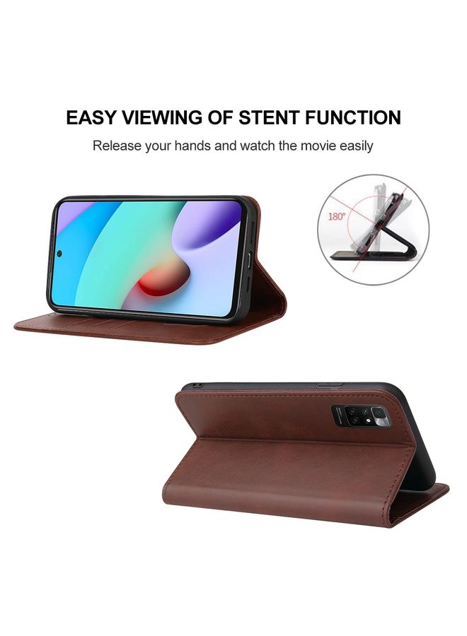 erorex Case For Xiaomi Redmi 10 2022 Magnetic Closure Leather Phone Case - Image 4