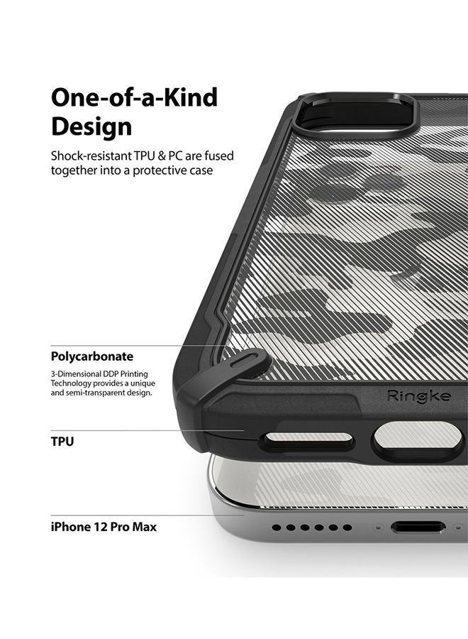 NIBEMINENT Protective Case Cover For Apple iPhone 12 Pro Max Camo Black  - Image 3