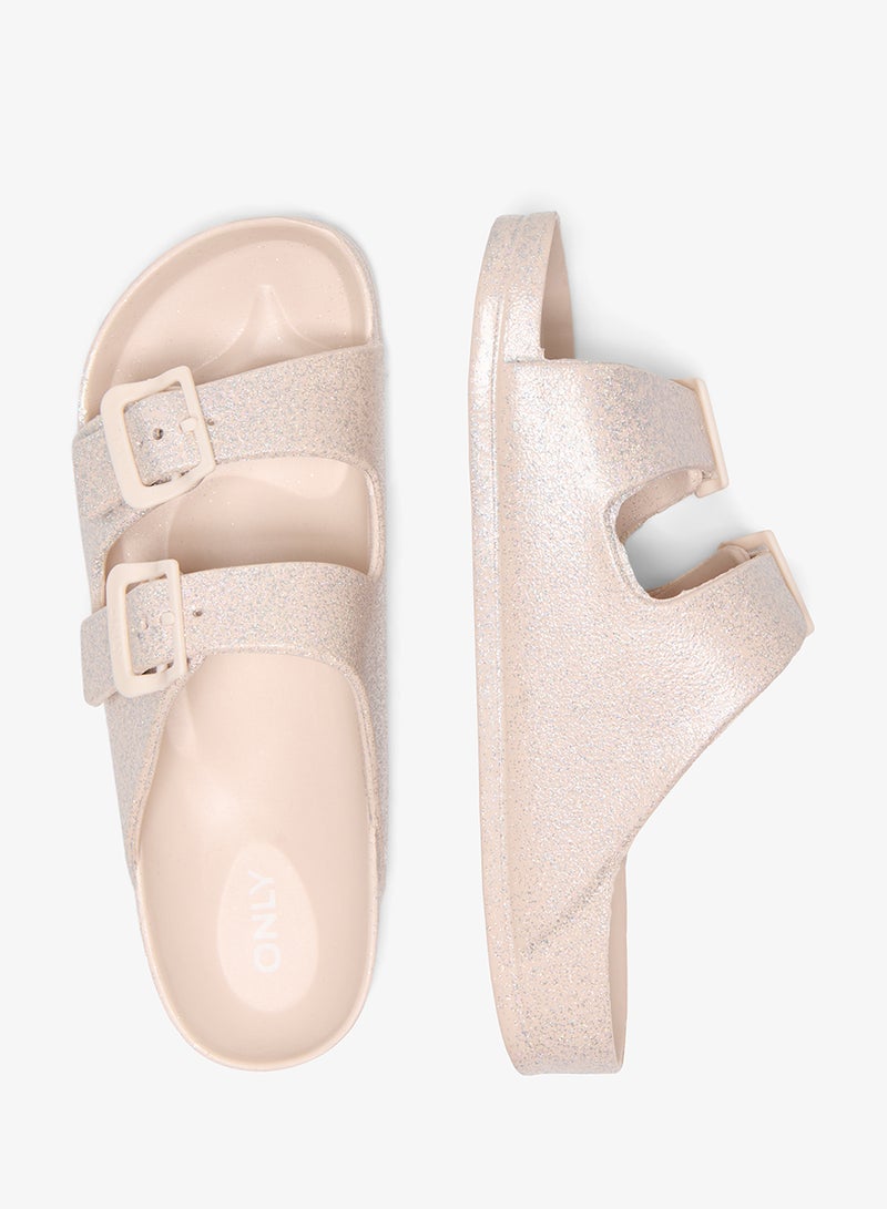 ONLY Cristy Glitter Eva Flat Sandals - Image 5