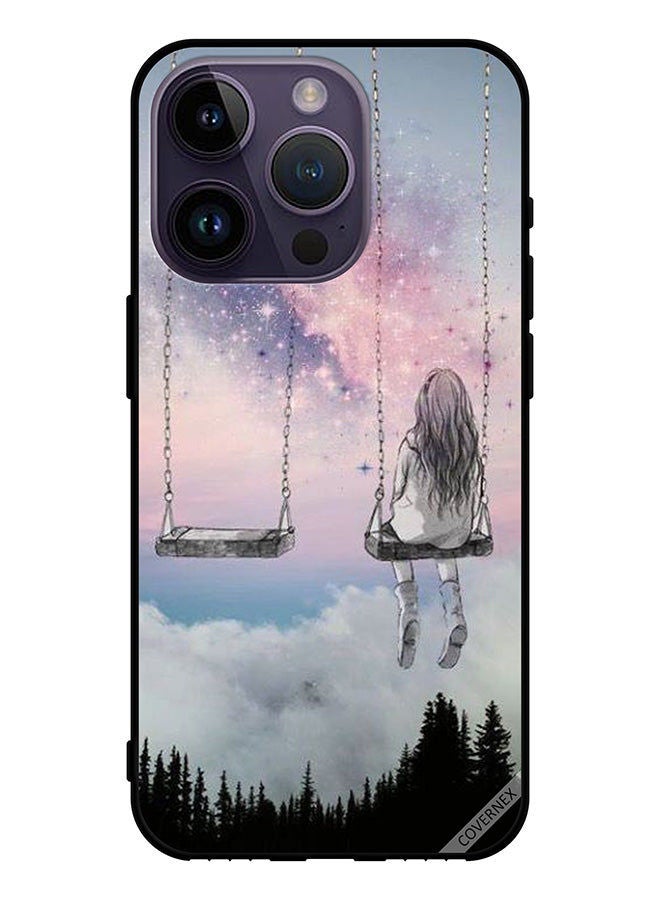 Covernex Protective Case Cover For Apple iPhone 14 Pro Lonely Girl Art - Image 1