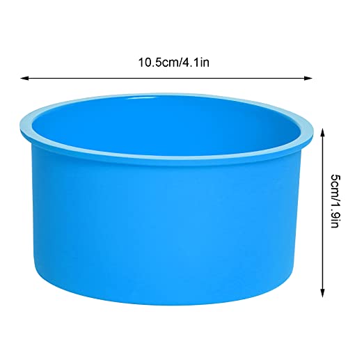 mifengda 12pcs Silicone Cake Mold Baking Round Cake Molds 4 Inch Non-Stick Baking Pan Kitchen Silicone Cake Molds for Baking (Blue, 4inch) - Image 2