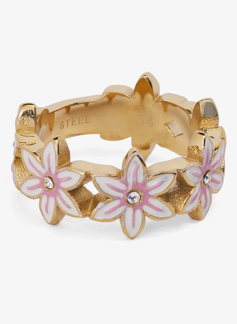 GUESS Multi Flower Ring