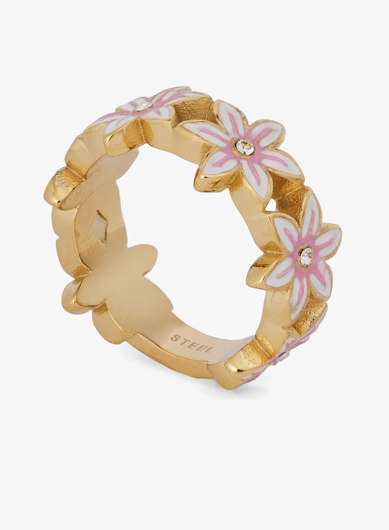 GUESS Multi Flower Ring