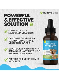 Buddy Dog Urine Neutraliser Liquid Supports Freshness and Lawn Protection Helps Maintain Clean and Odour Free Spaces  - Image 3