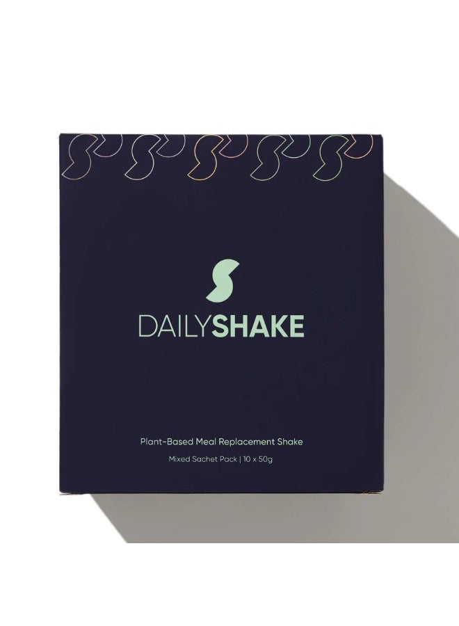 Daily Shake Plant-Based Meal Replacement Shake – Best Sellers Sachet Pack (10 x 50g) - Image 1