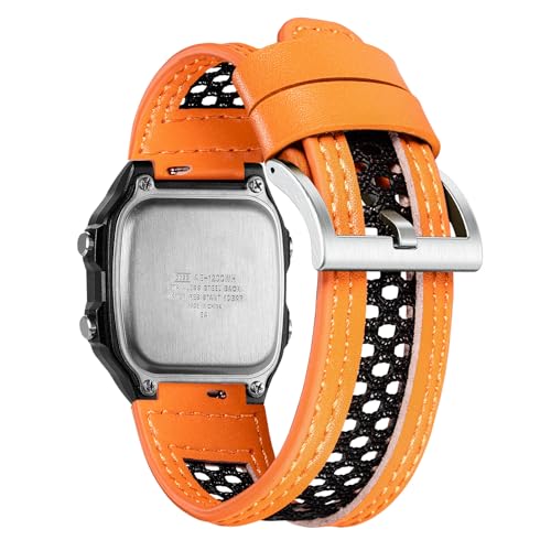 DAVILANE 18mm Quick Release Watch Band Strap for Casio W-215 W-216H W-217 W-218H W-219H W-S210 W-735H W-800H SGW-300H SGW-400H SGW-500H,Breathable Mesh Design - Image 1