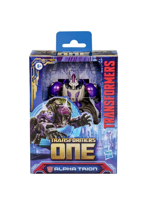 Transformers One Prime Changer Alpha Trion 5-Inch Robot Action Figure, Interactive Toys for Boys and Girls Ages 6 and Up