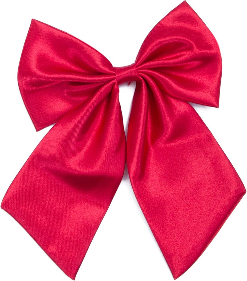 Kajeer Ladies Girl Bowknot Bow Tie - Adjustable Pre-tied Solid Color Handmade Bowties for Women Costume Accessory - Image 1