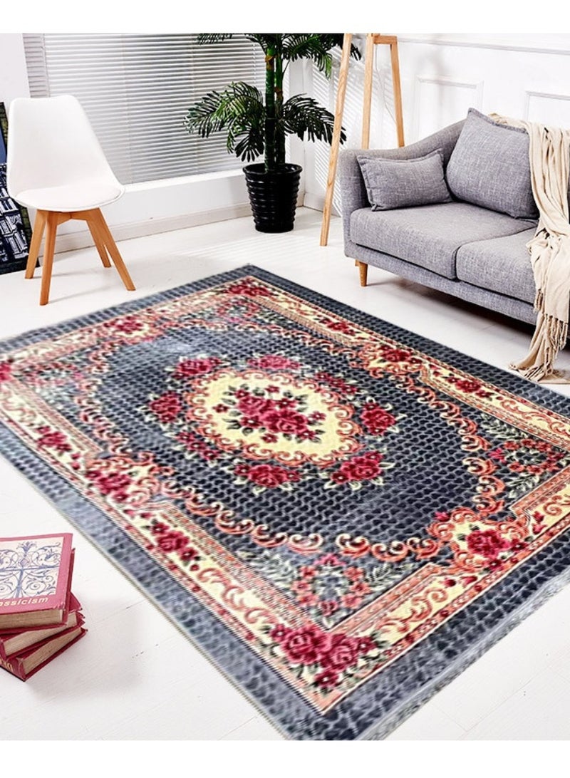 Stargold Portable Premium Carpet, High-Quality Premium Polyester Fabric, Foldable, Floral Design With Multiple Colors, Daily Use And Travel 200x300cm