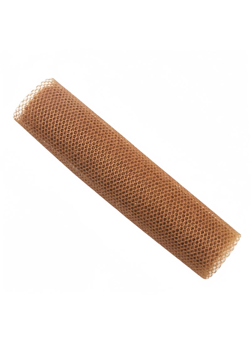 2-piece African Bath Towel Exfoliating Bath Back Towel Long Soft Grid Foaming Net (Brown + Blue) - Image 2